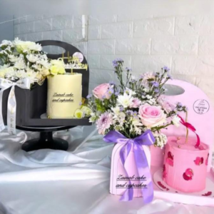 Cake with Flowers Basket